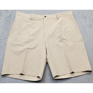 Dunning Golf Shorts Mens 40 Tan Woven Stretch Performance Player Fit Waistband